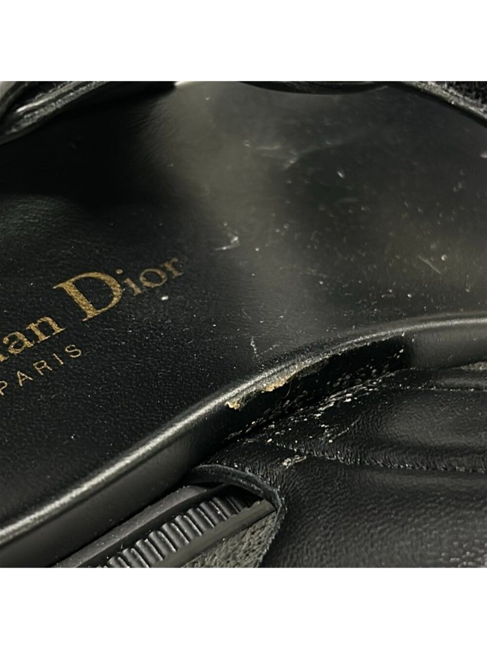 Dior Sandals 37.5 Act Black Lambskin - Picture 11 of 14
